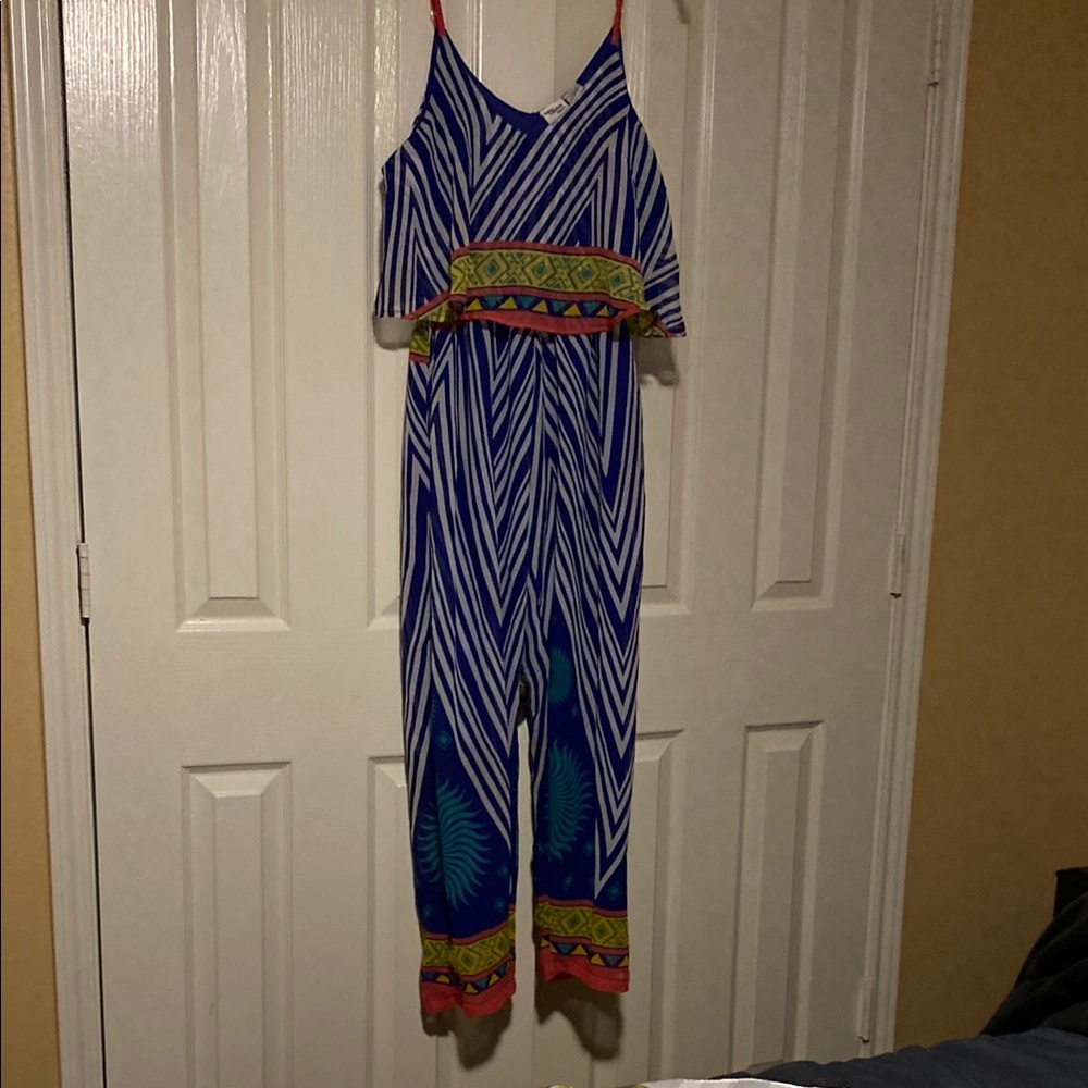 Colorful Chevron Jumpsuit by Indian Tropical Fashion